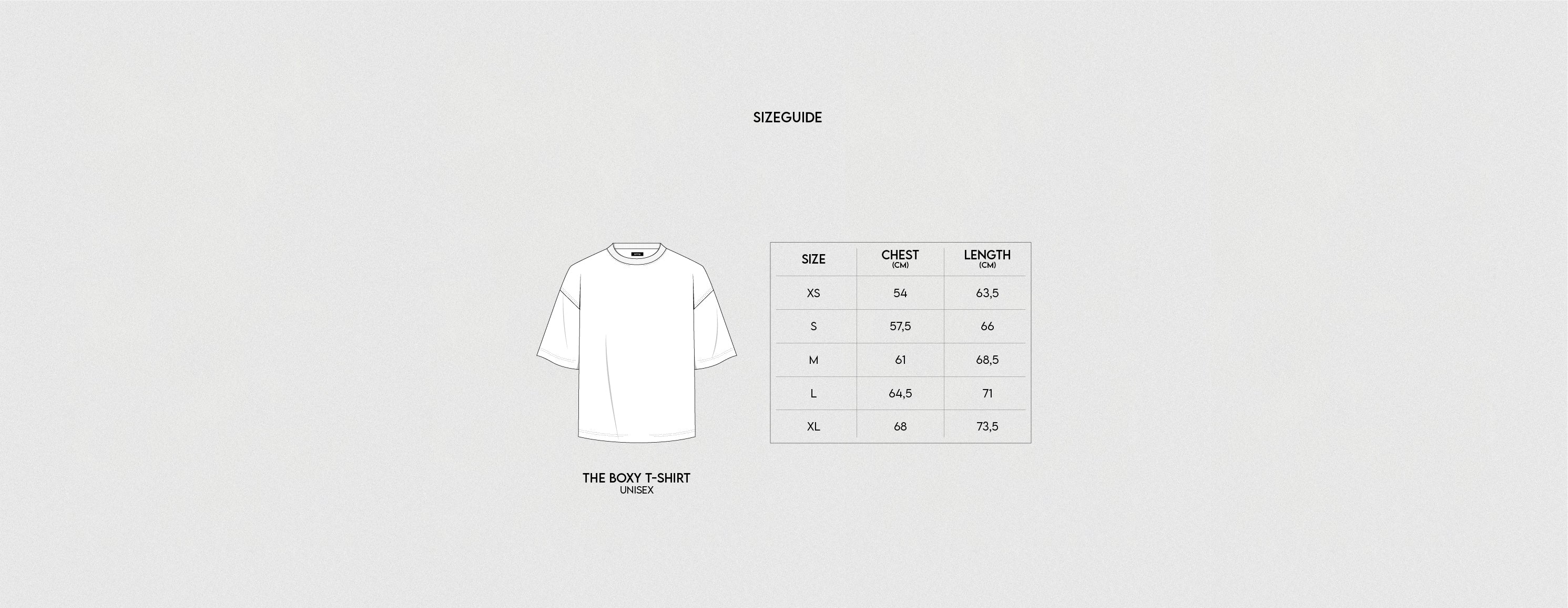 FIND YOUR FIT – INJUSTICE COLLECTION SIZE GUIDE