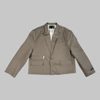 The Cropped Contrast Blazer