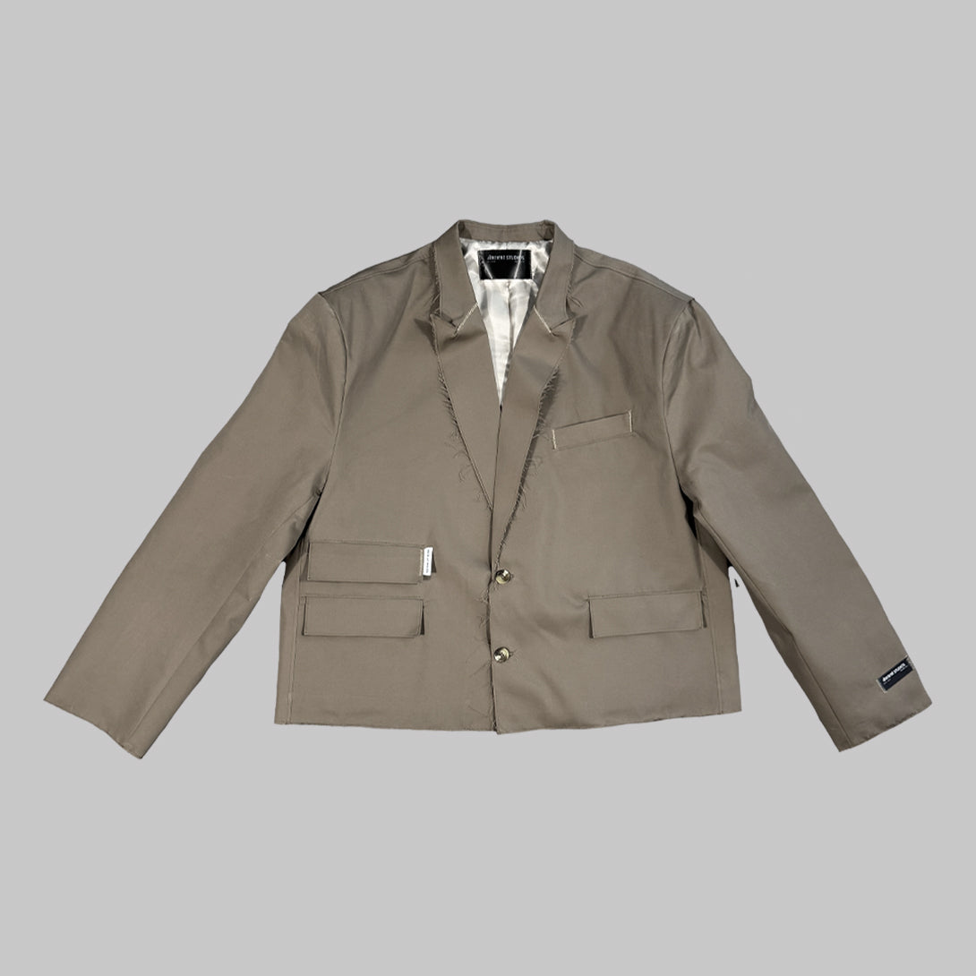 The Cropped Contrast Blazer