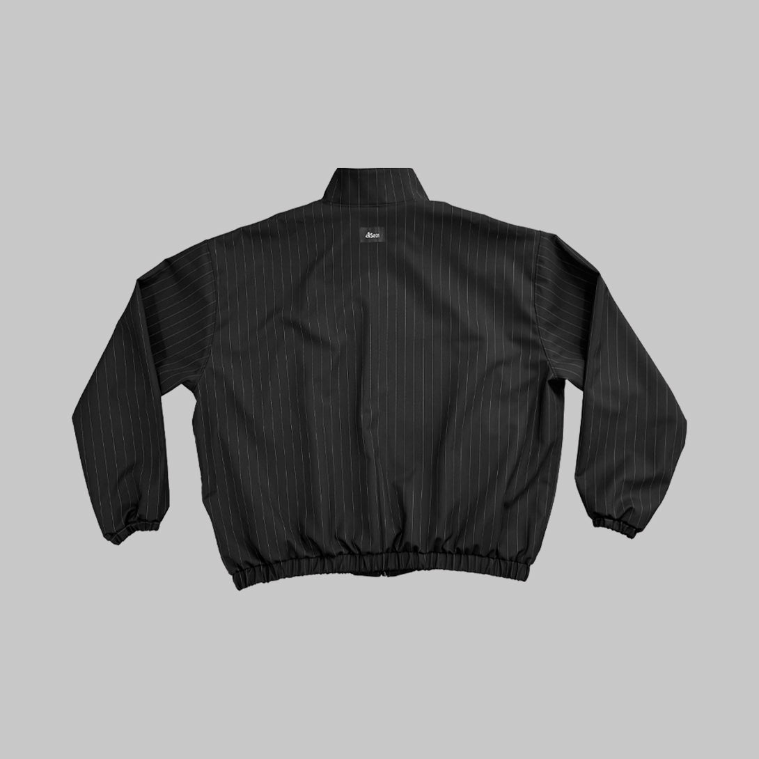 The Pinstriped Track Jacket