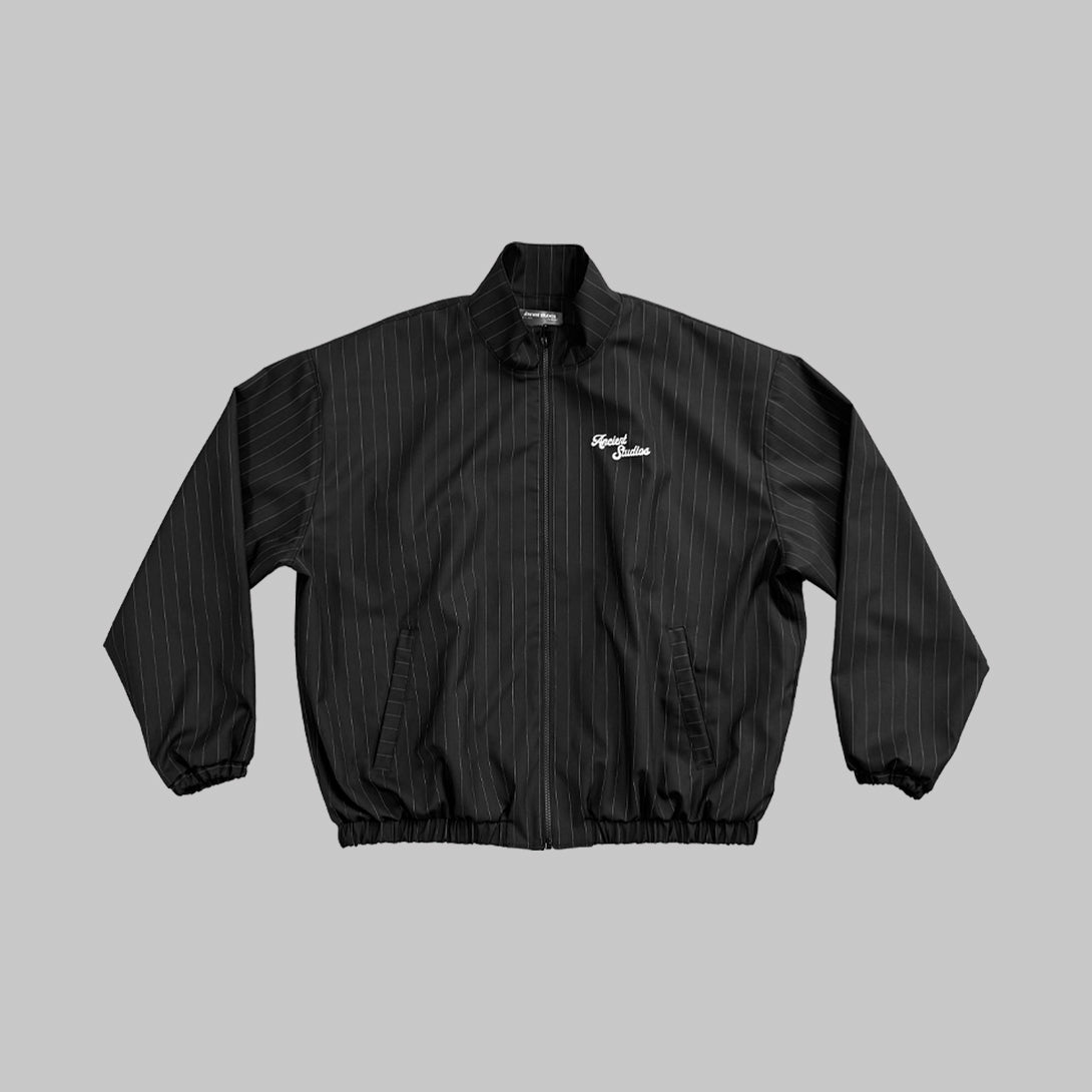 The Pinstriped Track Jacket